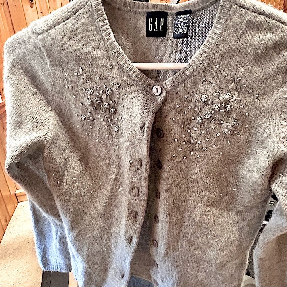The Gap - lambswool cardigan. Super soft and very warm